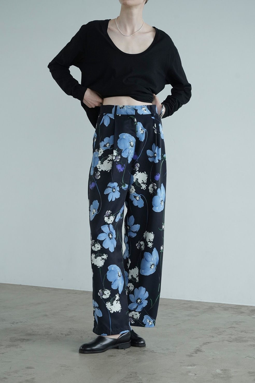 CLANE - フラワーワイドパンツ - MULTICOLORED FLOWER WIDE PANTS | ADDICT WEB SHOP