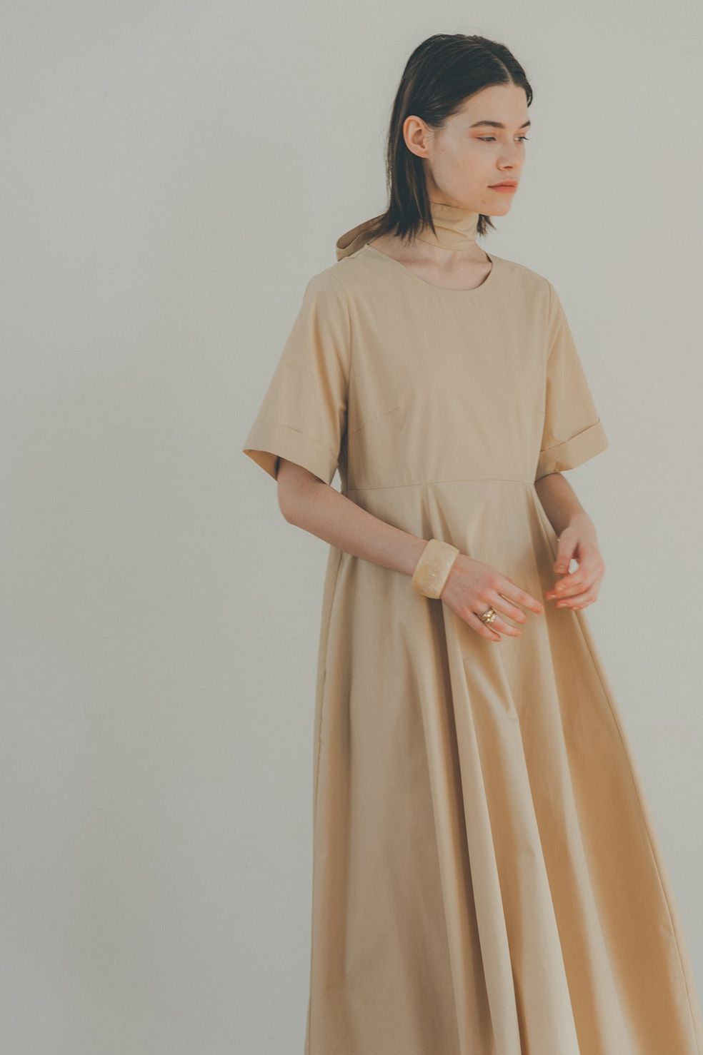 CLANE - ワイドベルトマキシワンピース - WIDE BELT MAXI ONE