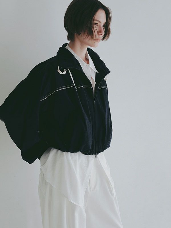 バルーンヘムコンビブルゾン (NAVY)