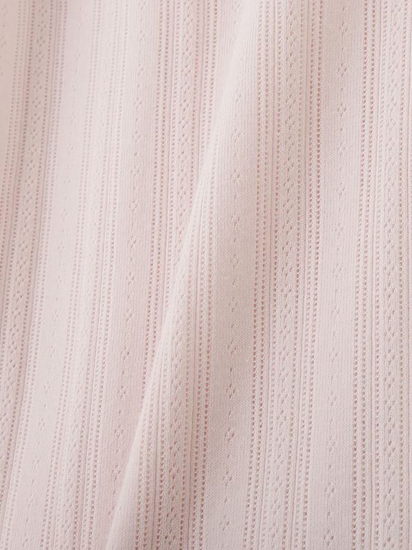 アイレットクル－ネックロンTee (LIGHT PINK)