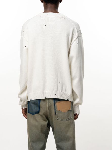 ドント タグ ミー ジャカード ニット セーター - Don't Tag Me Jacquard Knit Sweater (WHITE)