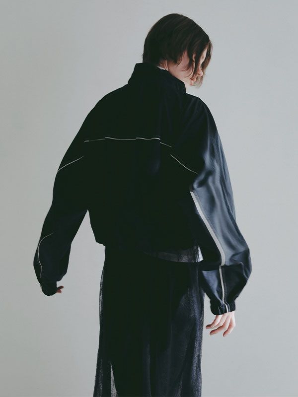 バルーンヘムコンビブルゾン (NAVY)