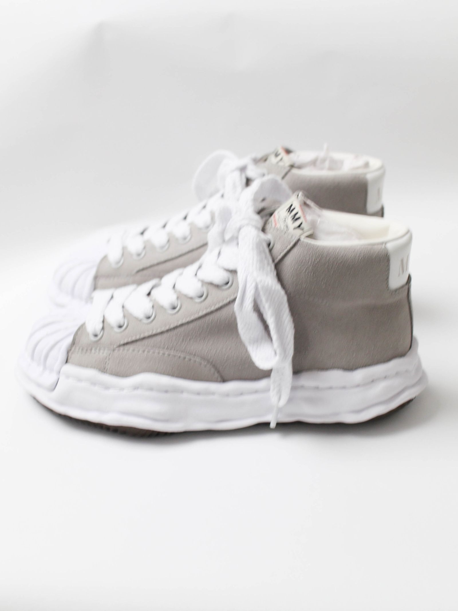 "BLAKEY" OG Sole  SUEDE LEATHER HI-top Sneaker - WHITE - A07FW707