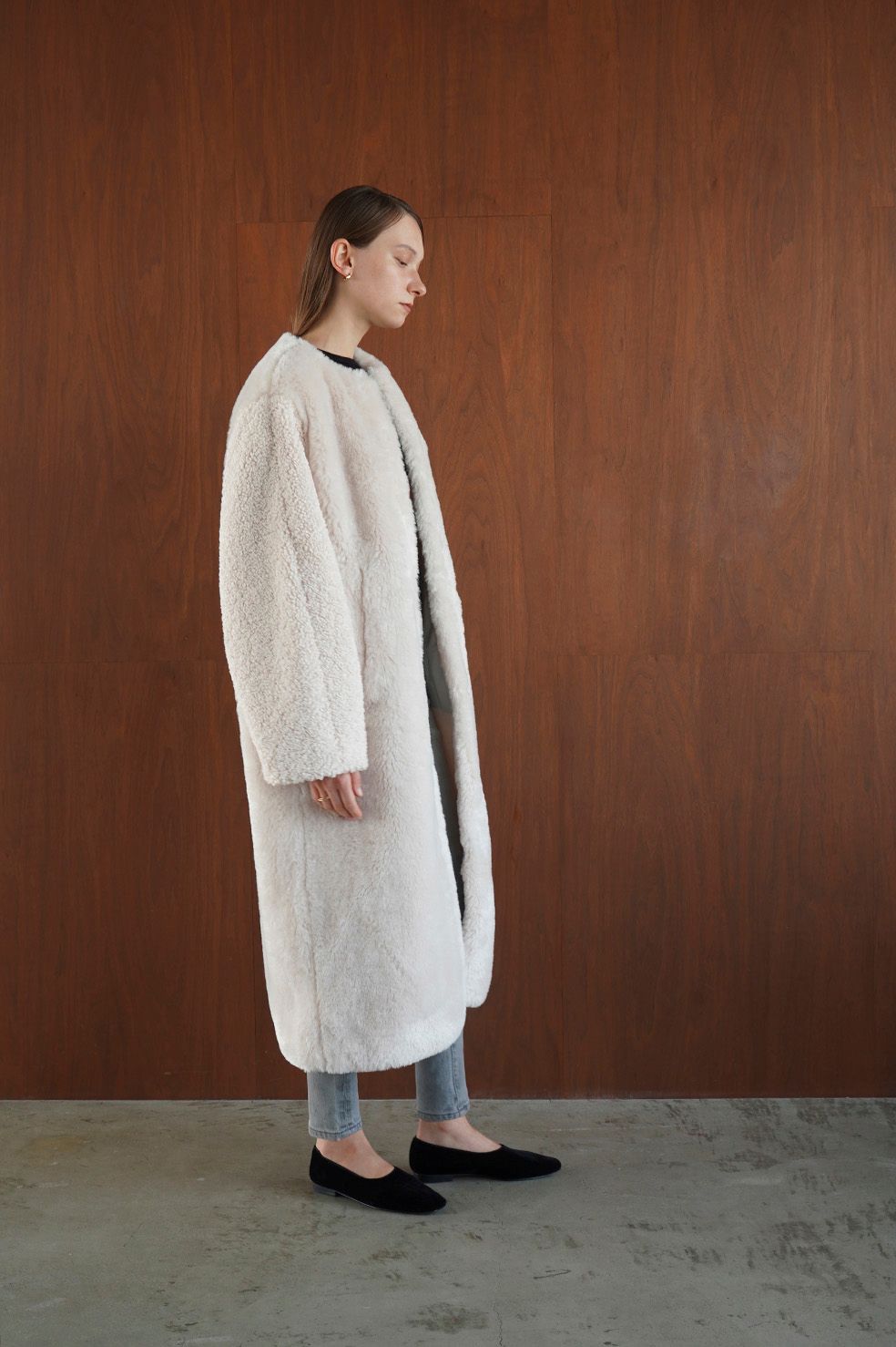 CLANE - ミックス ファー コクーン コート - MIX FUR COCOON COAT ...