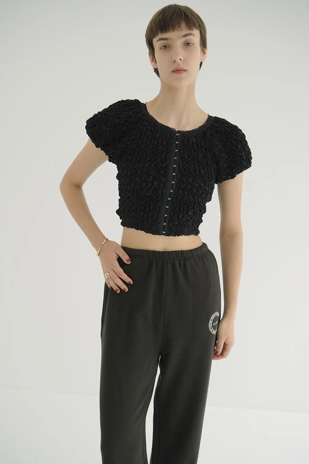 【夏の大特価セール】CLAN クラン　シースルートップス　litmus シアークルーネックトップス(カットソー)｜トップス│styling