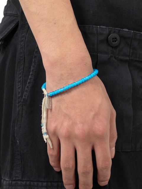 GLASS BEADED BRACELET- グラスビーズブレスレット - AQUA