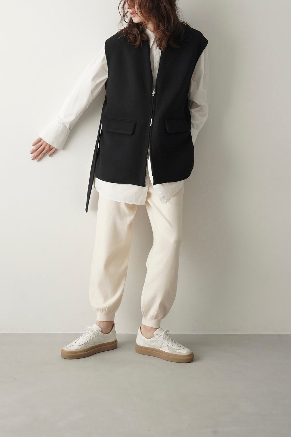 CLANE - スリム ニット パンツ - SLIM KNIT PANTS - IVORY | ADDICT