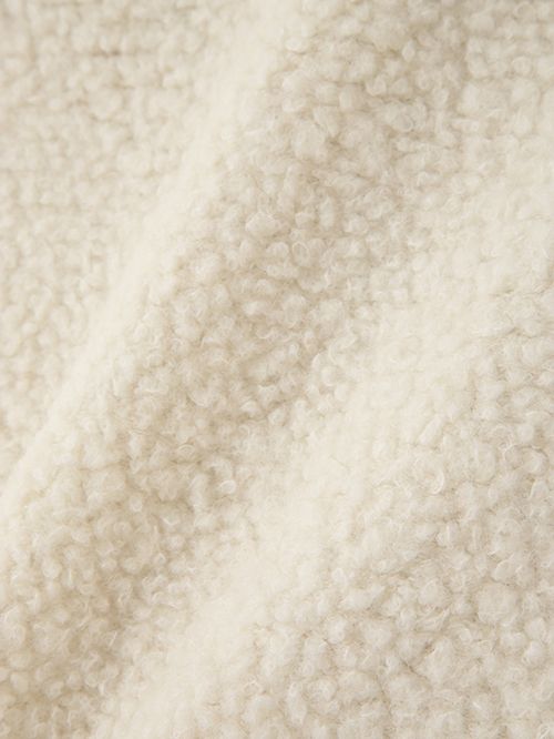 ニットブルゾン - "KNIT BLOUSON - Alpaca/Wool -" WHITE