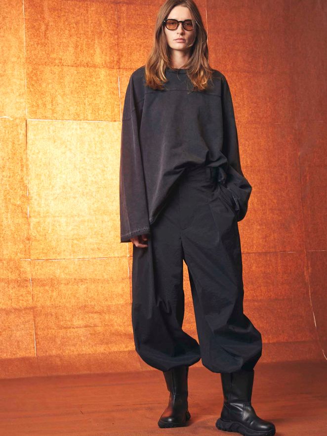 ロングスリーブ カットソー - CPigment-Dye Sweat Prime-Over Football Crew Neck Long-Sleeve T-Shirts
