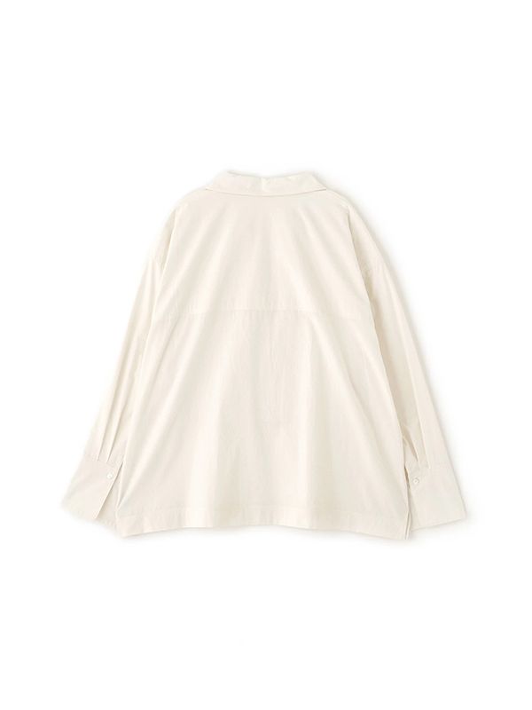 コットンシルクスキッパーシャツ - OFF WHITE