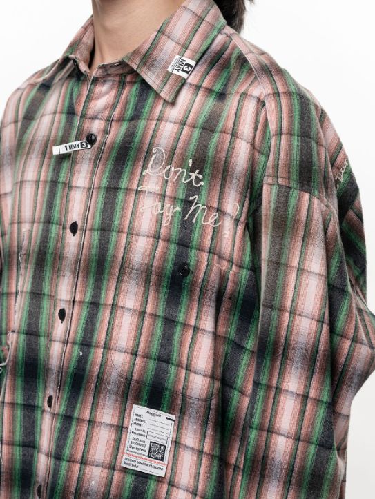 ヴィンテージライクチェックシャツ - VINTAGE LIKE CHK SH (PINK)