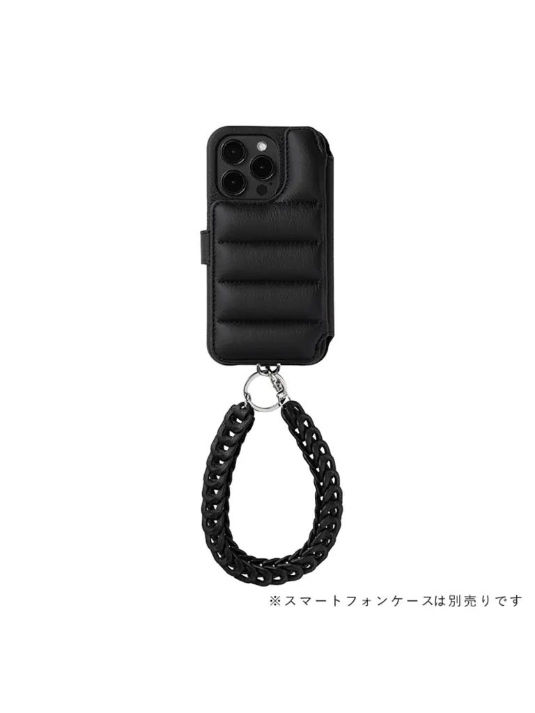 アイフォンケース ハンドストラップ ”シンボル” ｜Hand STRAP SYMBOLE (ブラック)