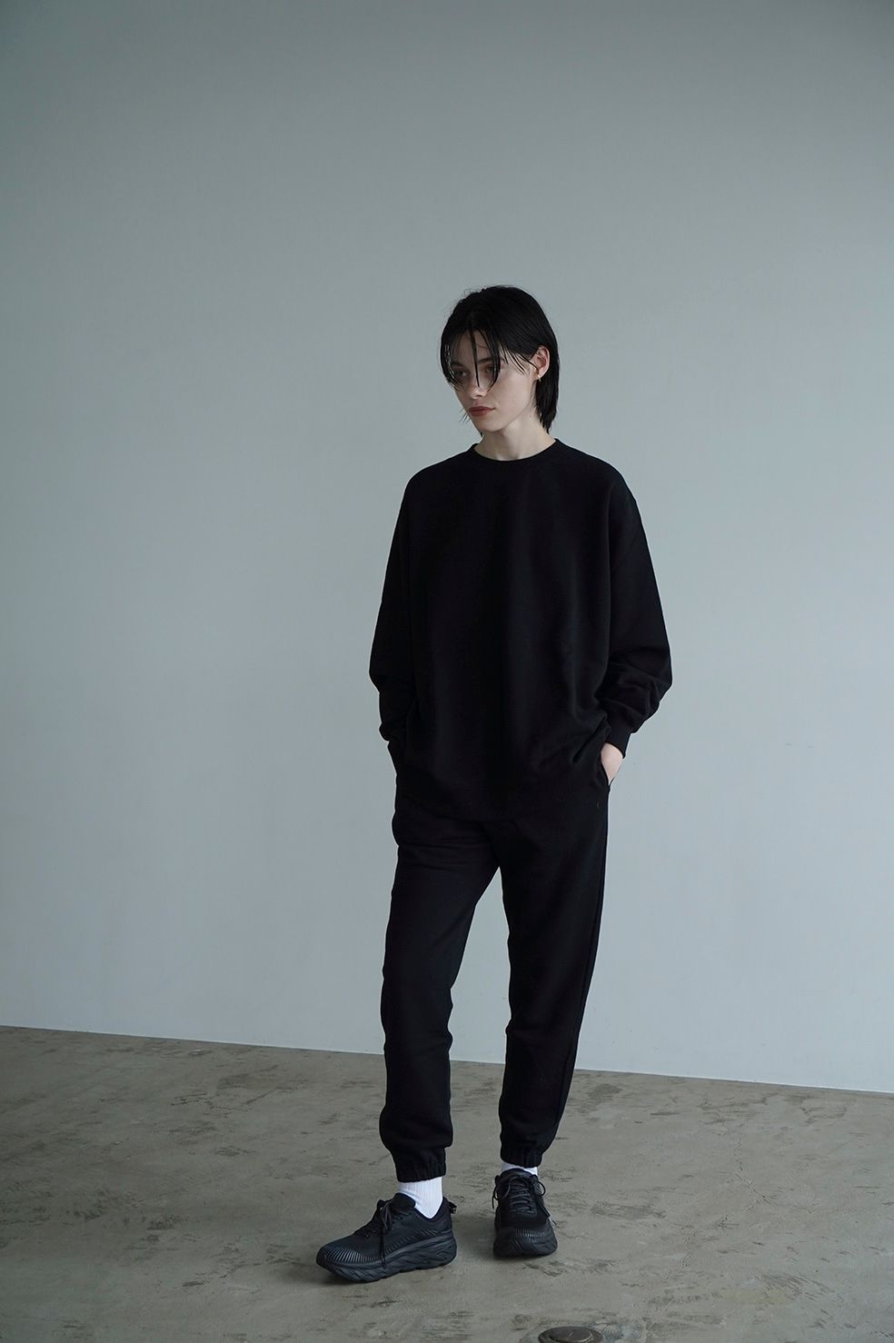 CLANE - スウェット トップス - C SWEAT TOPS - BLACK | ADDICT WEB SHOP