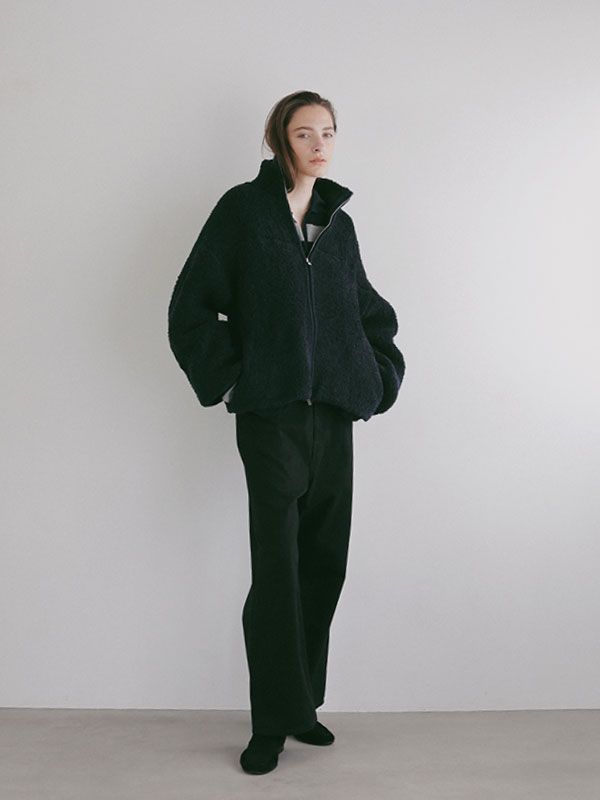 ボンディングニットフリースブルゾン （NAVY)