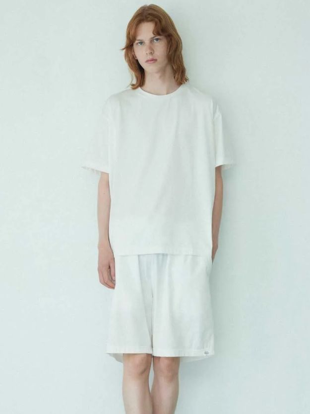 リコンストラクション Tシャツ - Reconstruction Plain T-Shirt (WHITE)