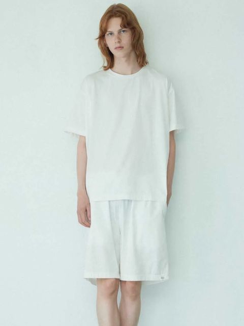 リコンストラクション Tシャツ - Reconstruction Plain T-Shirt (WHITE)