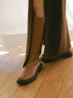 ラグソールロングブーツ - CAMEL