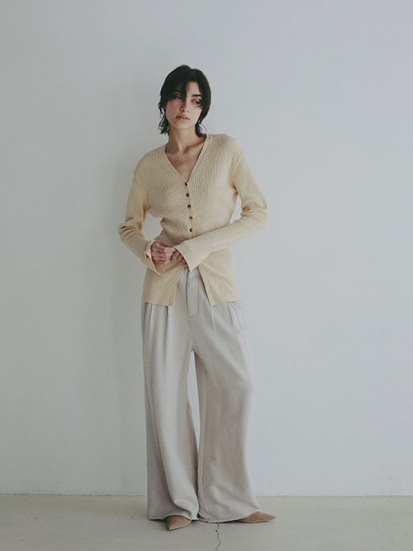 エアリースウェットパンツ - LIGHT GREY