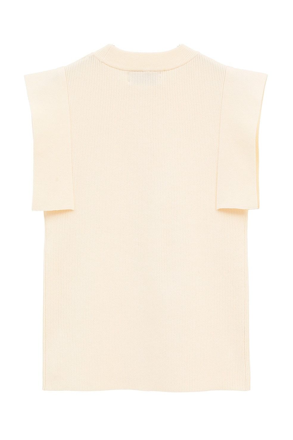 【27AW】 スクエアスリーブニットトップス - SQUARE SLEEVE KNIT TOPS (IVORY)