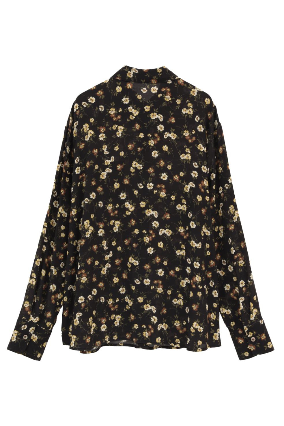 マーブルフラワーシャツ -  MABEL FLOWER SHIRT (BLACK)