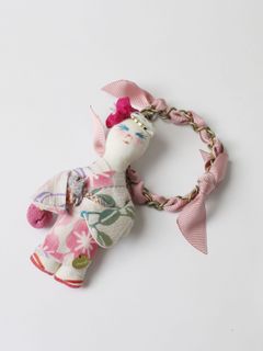 浴衣 ドールチャーム - YUKATA SHERBY  WHITE × PINK