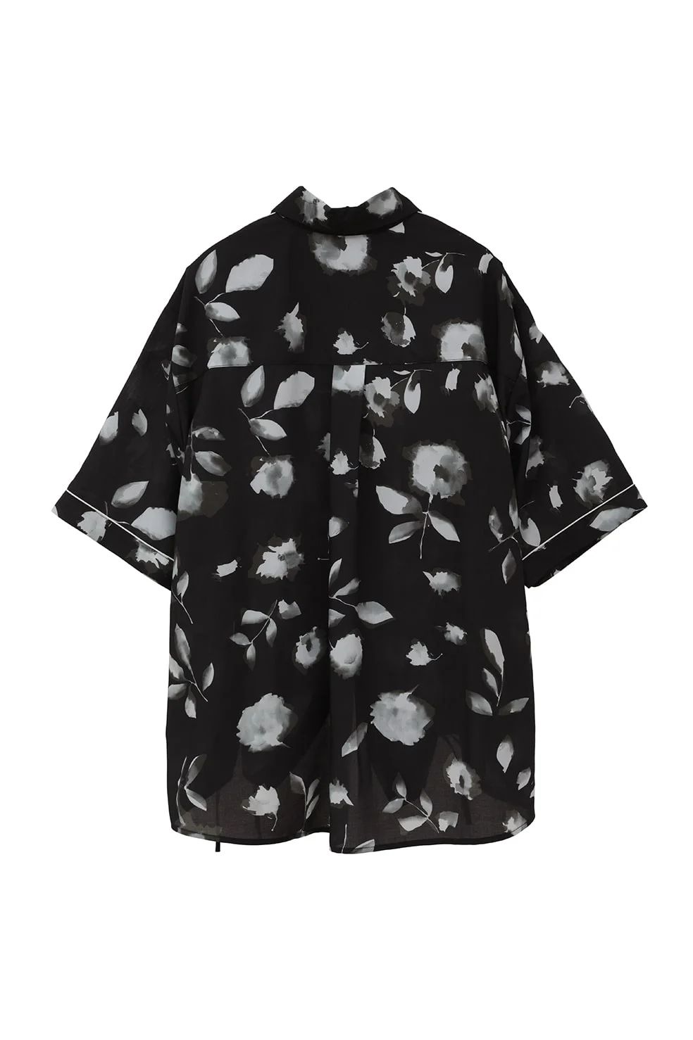 フラワーシャツ - BLURRED FLOWER SHIRTS - BLACK