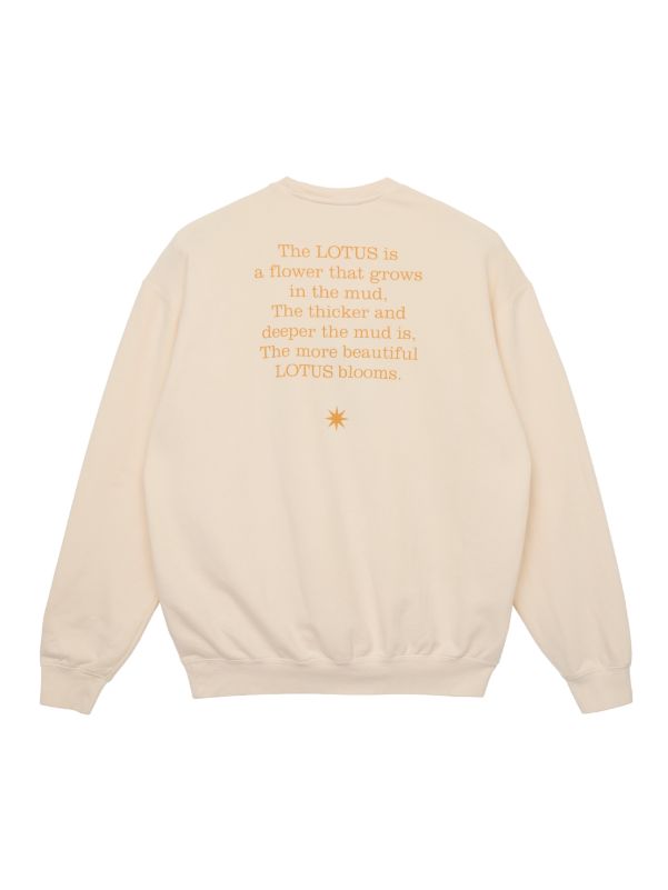スウェットプルオーバー - Limited LOTUS Crew Sweat （OFF WHITE)