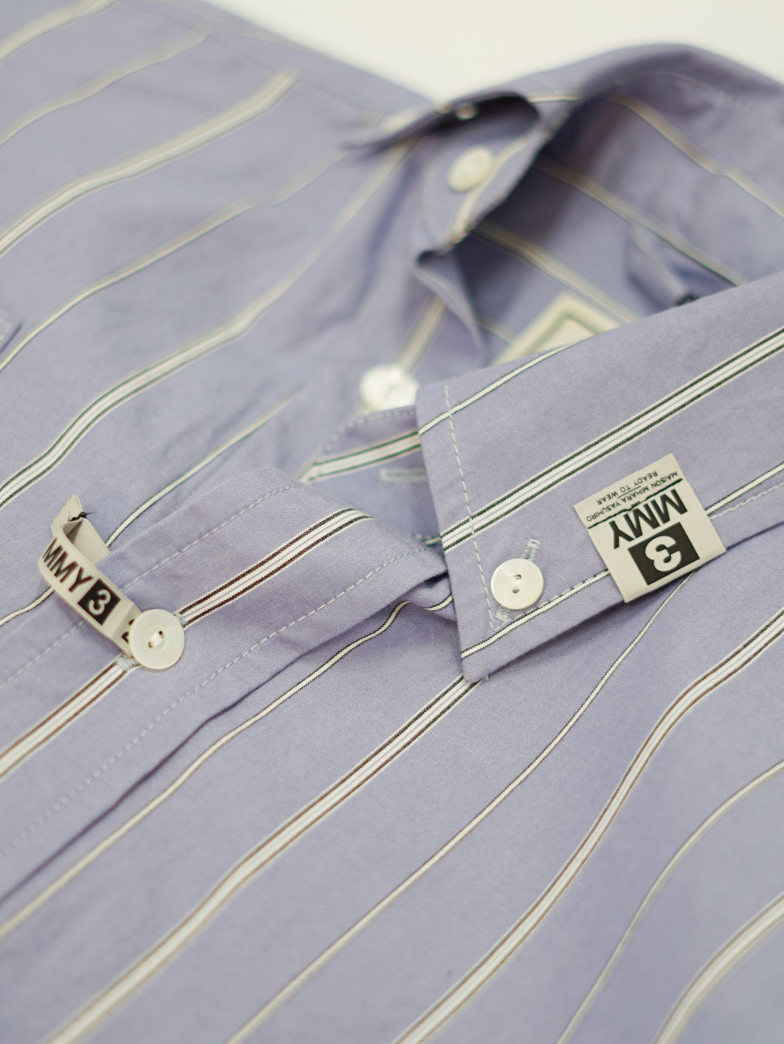 オフセット フロント シャツ - Offset Front Shirt (BLUE)