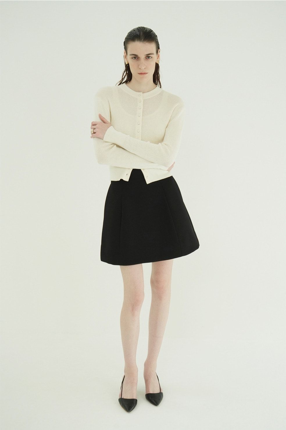 コンストラクティブミニスカート - CONSTRUCTIVE MINI SKIRT (BLACK)