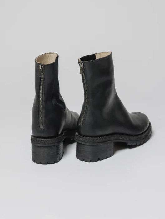 バック ジップ アップ ブーツ - VI-3684-09 - A-BLACK