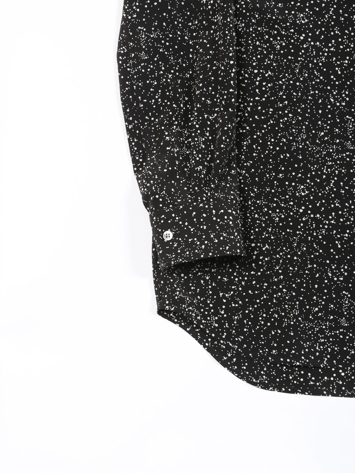 ドットシャツ - Regular Fly Front Shirt - BLACK×OFF WHITE