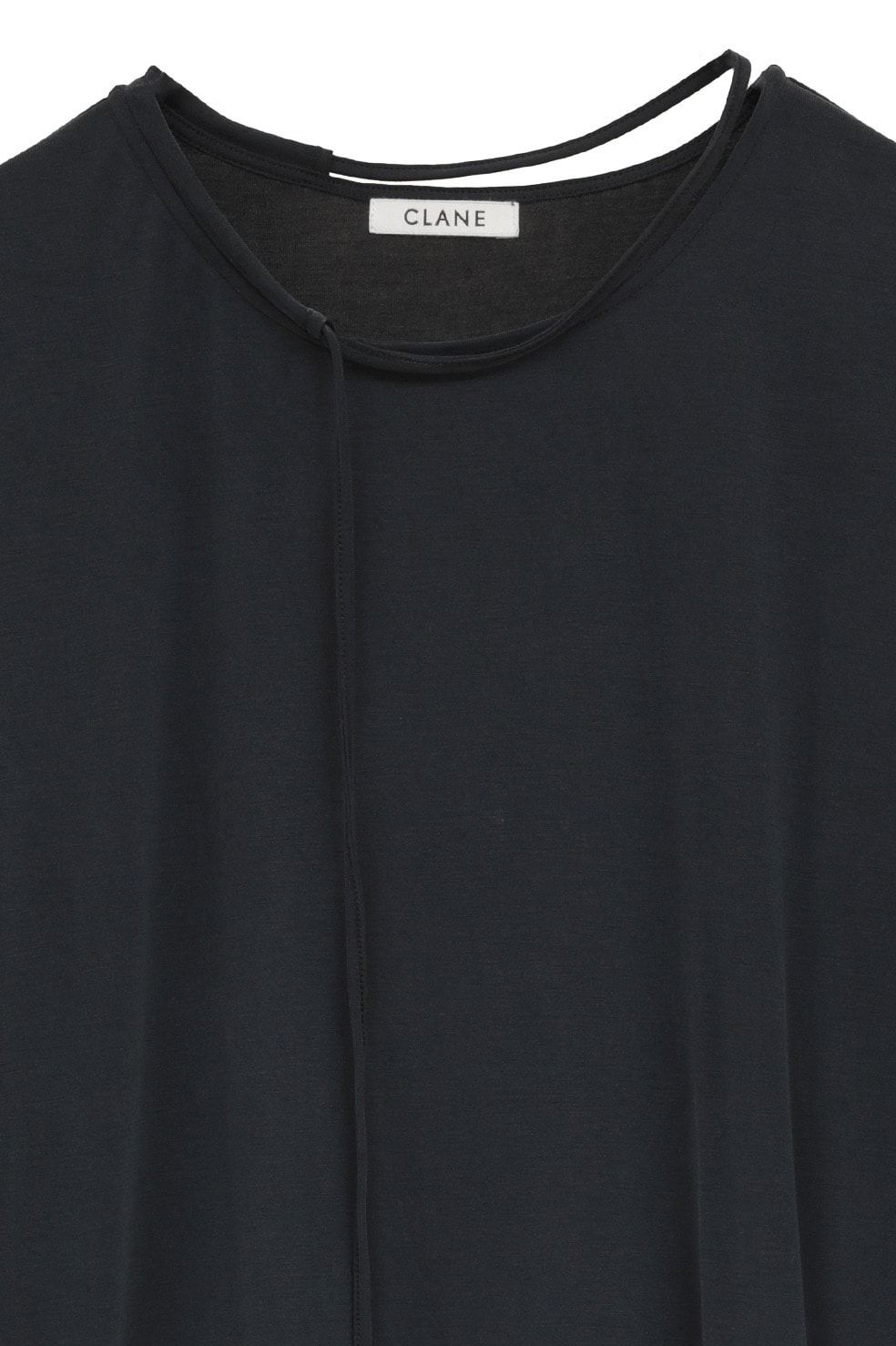 コードカットソー - DROOP THIN CODE SOFT TOPS (BLACK)