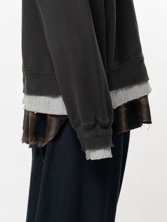 トリプルレイヤードプルオーバー - TRIPLE LAYERED PO (BLACK)