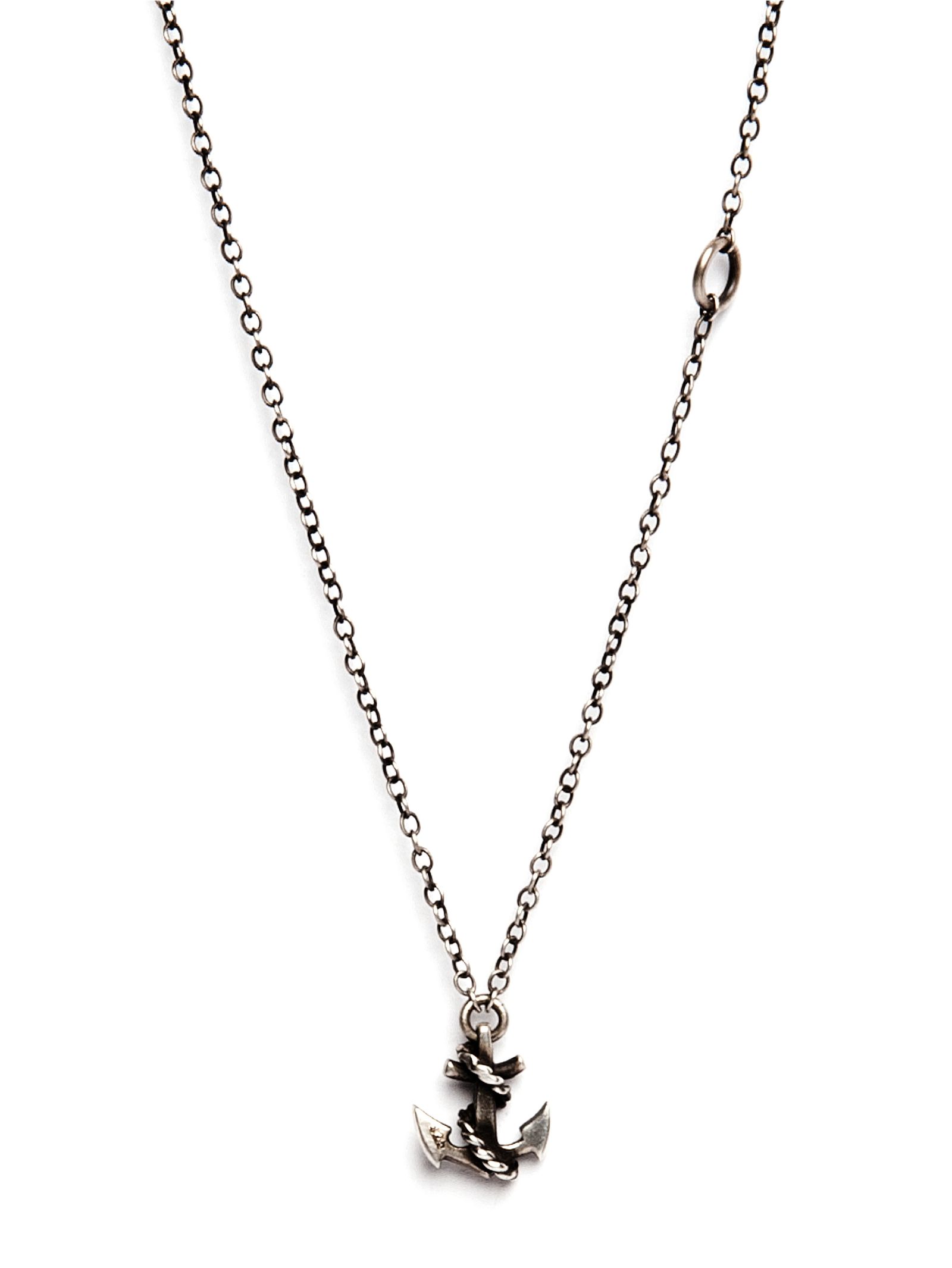 チェーン ミニ ネックレス アンカー  - chain mini anchor - M7330