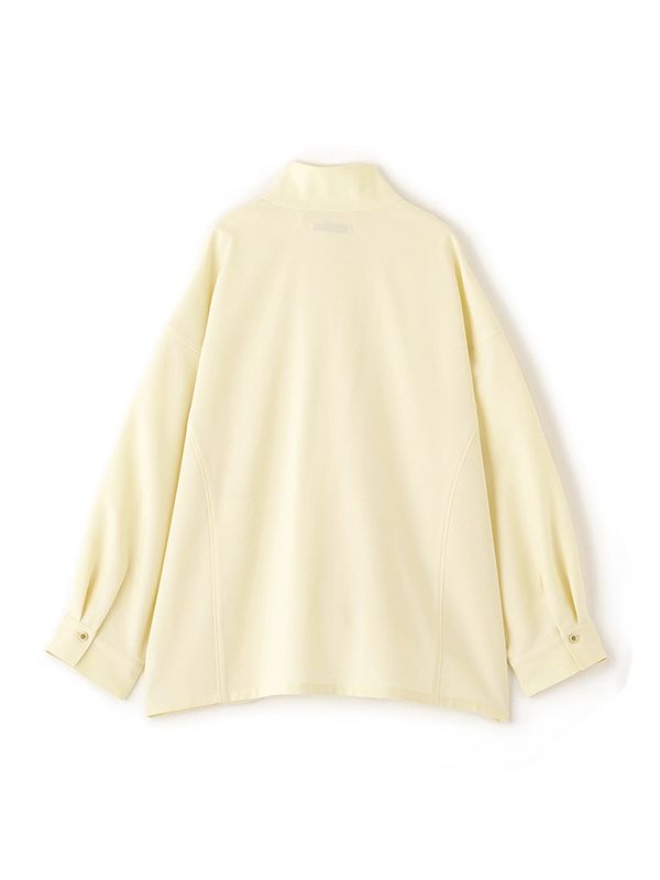 ハイネックドルマンスリーブシャツブルゾン (IVORY）