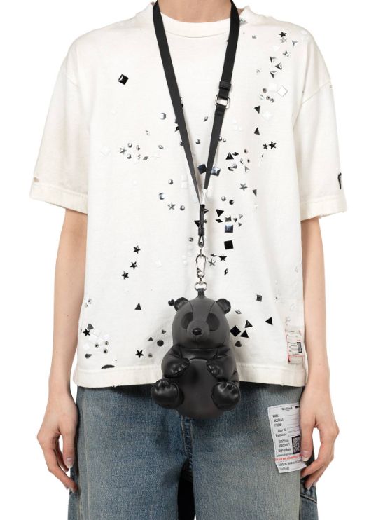 ドールバッグ (パンダ） "DOLLS" Panda Mini Bag - BLACK