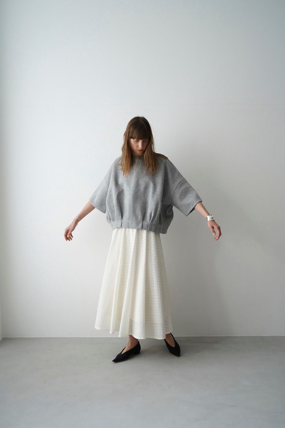 【CLANE クラネ】タックヘム コンパクト トップス CLANE - タックヘム コンパクト トップス - TUCK HEM COMPACT