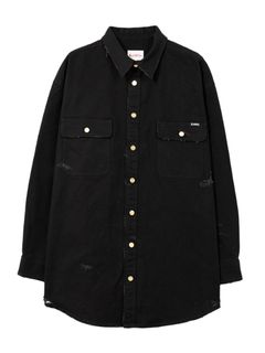 ボロダックシャツ - BORO Duck Shirt - BLACK