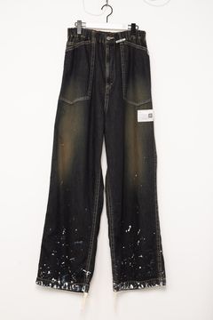 ペイントデニムパンツ - PAINTED BAKER JEANS - INDIGO