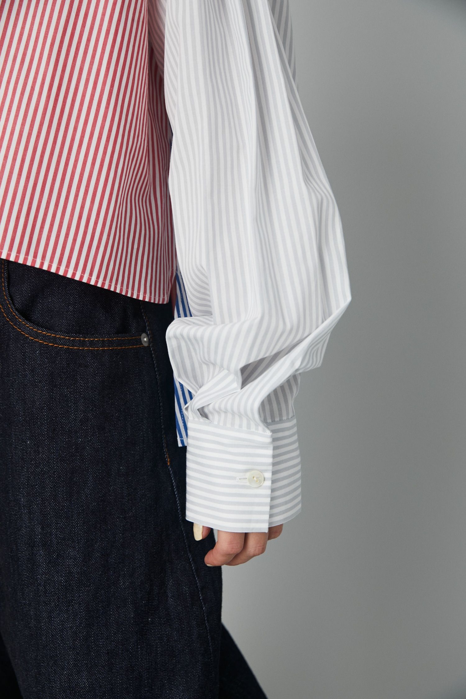 HeRIN.CYE - ストライプシャツ - Strip shirt - 柄NAVY | ADDICT WEB SHOP