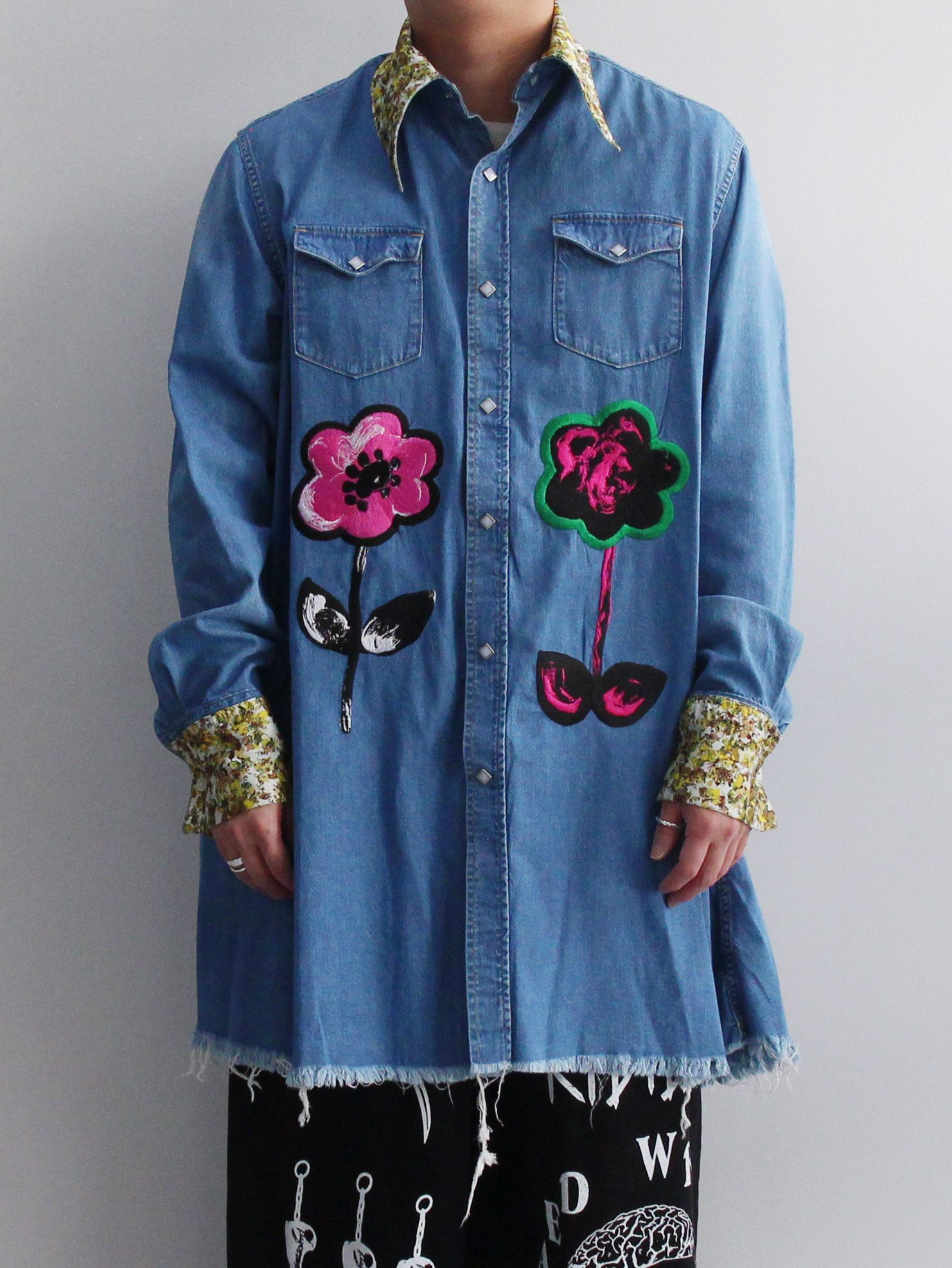 KIDILL - ハッピデニムシャツ - HIPPIE DENIM SHIRT - DISTRESSED 