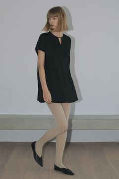 バック オープン トップス - BACK OPEN TOPS - BLACK
