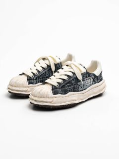 【BLAKEY / ブレイキー】オリジナルソールスニーカー  | OG Sole Graffiti Printed Canvas Low_top Sneaker (BLACK)