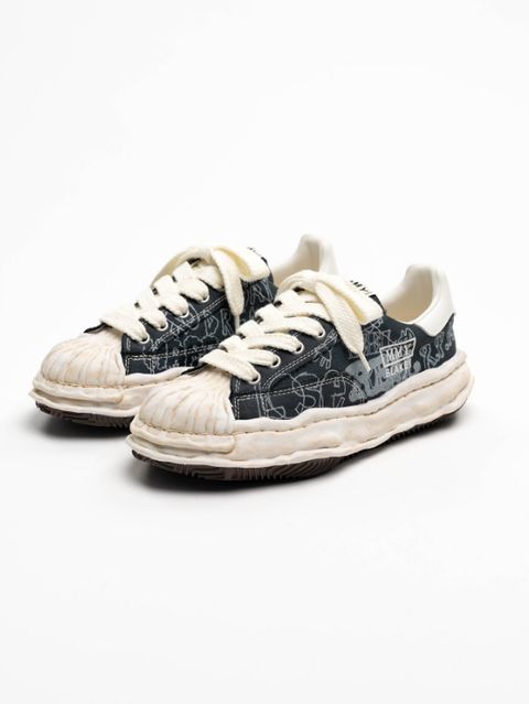 【BLAKEY / ブレイキー】オリジナルソールスニーカー  | OG Sole Graffiti Printed Canvas Low_top Sneaker (BLACK)