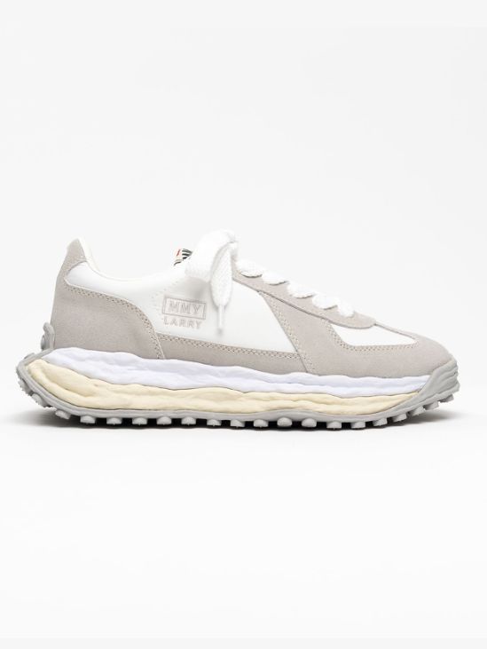 "LARRY / ラリー" OG Sole Mix Material Low-top Sneakers - オリジナルソールスニーカー（WHITE）