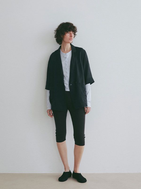 クールタッチハーフスリーブジャケット（NAVY)