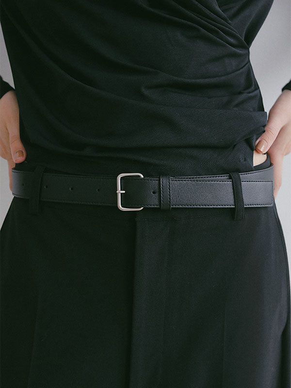 センタークリースクリーンパンツ （BLACK）