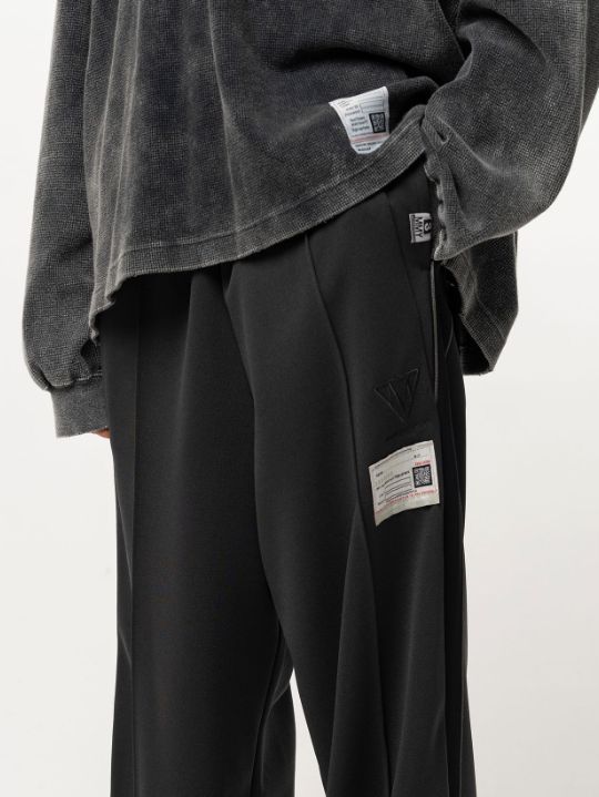 フォールデッド トラックパンツ - Folded Track Pants （BLACK)