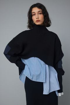ミリタリー ショート トップス - Military short top BLACK