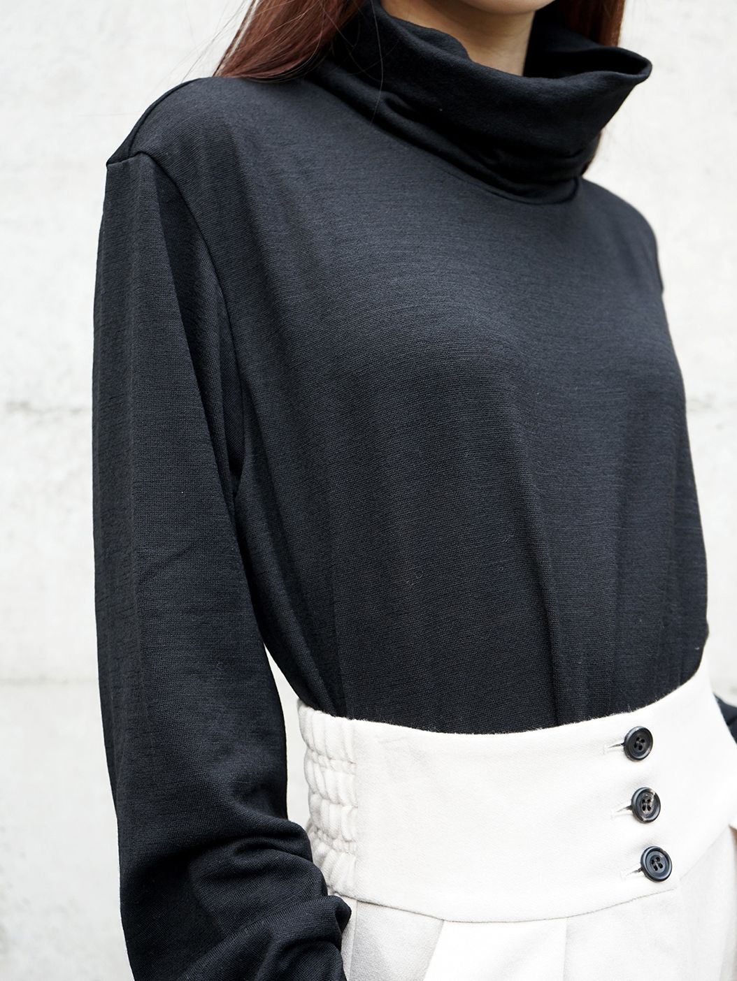 フウシンシプルオーバー - fushinshi pullover - Black